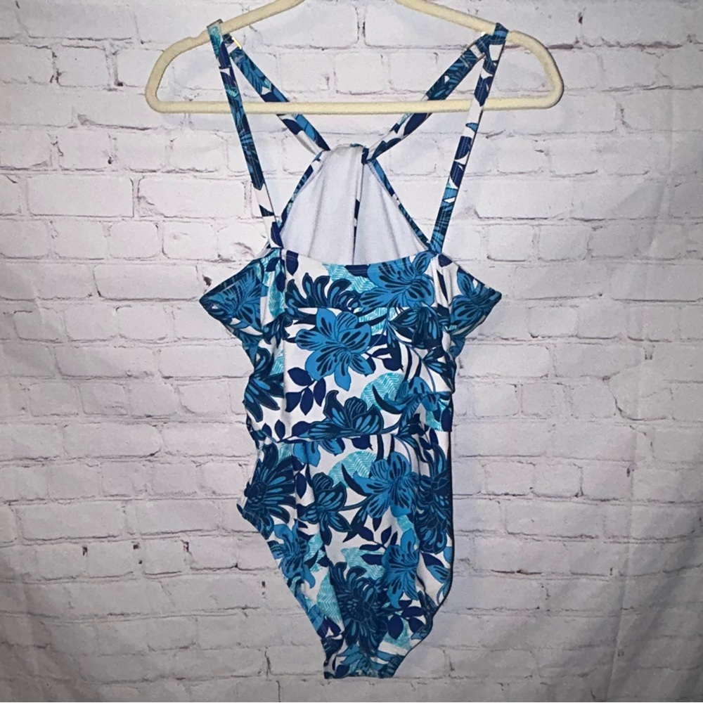 Bleu Rod Beattie Pique Ole Hi-Neck One Piece Swimsuit with Keyhole size 14‎ - Picture 5 of 8
